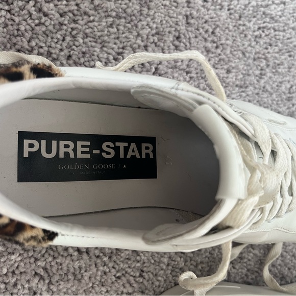 Golden Goode sneakers size 41, purestar with cheetah back heel tab - Picture 5 of 11